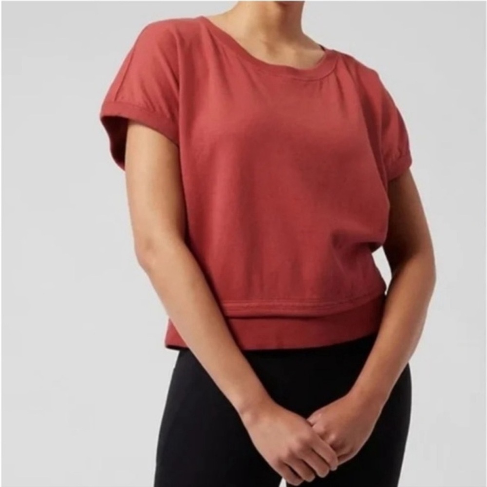 Athleta Sundown Shirred Tee